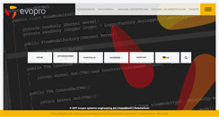 Desktop Screenshot of evopro-ag.de